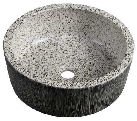 Przejdź do produktu PRIORI umywalka ceramiczna nablatowa, średnica 41cm, granit