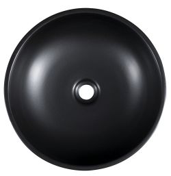 PRIORI umywalka ceramiczna nablatowa Ø 41cm, czarny/zielony