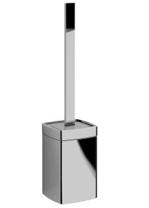 IL GIGLIO szczotka do WC do postawienia, szkło mleczne, chrom