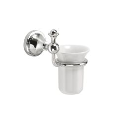 NEVIS kubek, ceramica, chrom
