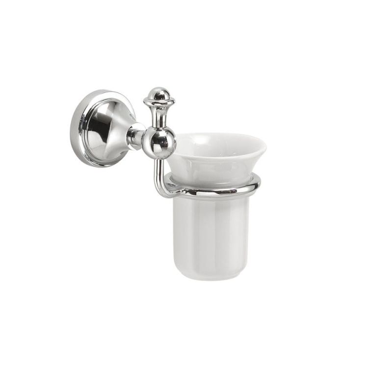 NEVIS kubek, ceramica, chrom