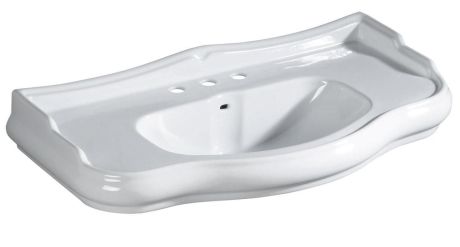 Przejdź do produktu RETRO umywalka ceramiczna 100x54cm, z 3 otworami na baterię, biały