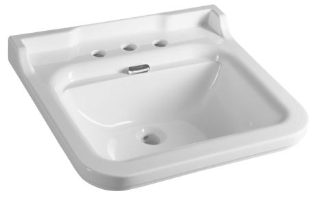 Przejdź do produktu WALDORF umywalka ceramiczna 60x55cm, z 3 otworami na baterię, biały