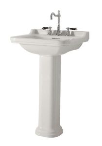 WALDORF umywalka ceramiczna 60x55cm, z 3 otworami na baterię, biały