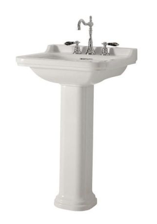 Przejdź do produktu WALDORF umywalka ceramiczna 60x55cm, z 3 otworami na baterię, biały