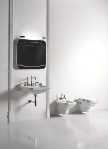 WALDORF umywalka ceramiczna 60x55cm, z 3 otworami na baterię, biały