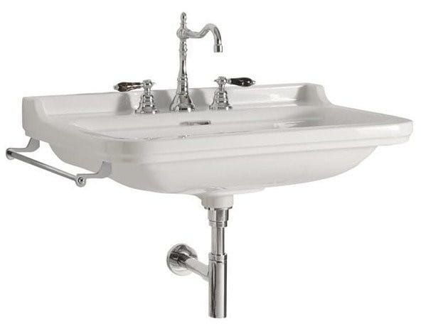 WALDORF umywalka ceramiczna 60x55cm, z 3 otworami na baterię, biały
