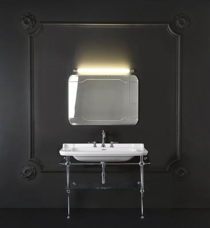 Przejdź do produktu WALDORF umywalka ceramiczna 120x55cm, z 3 otworami na baterię, biały