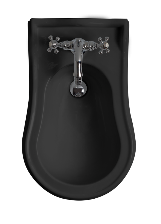 RETRO bidet 39x61cm, czarny mat