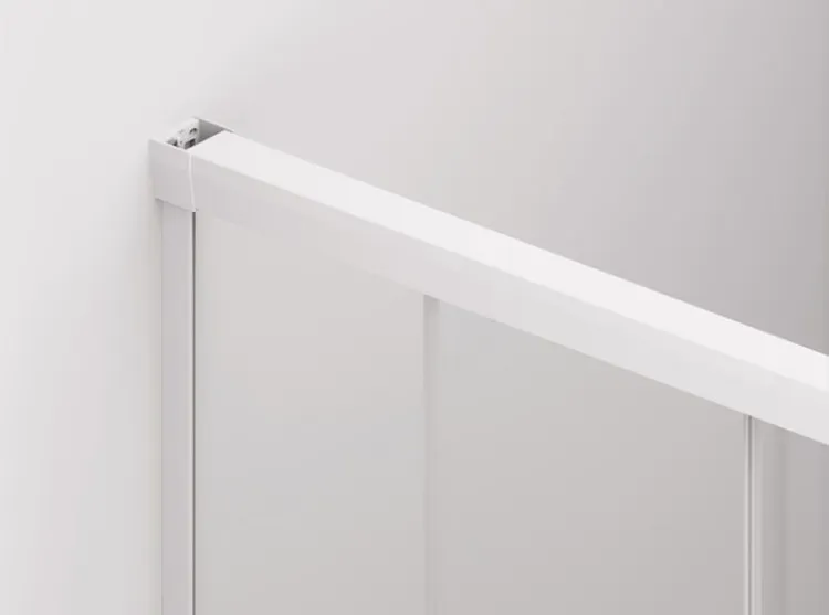 Drzwi przesuwane z system „Soft open-close” Cadura White Line biały mat