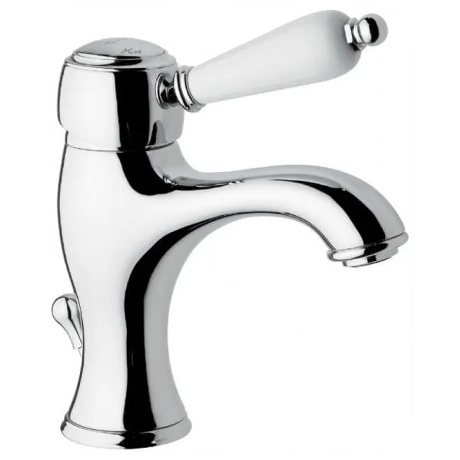 Bateria umywalkowa 17,5 cm Retro stojąca z korkiem automatycznym Emmevi Laguna 40063CR chrom