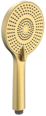 Przejdź do produktu Słuchawka prysznicowa z masażem, 3 tryby, silikonowe dysze, średnica 120mm, ABS/złoto mat