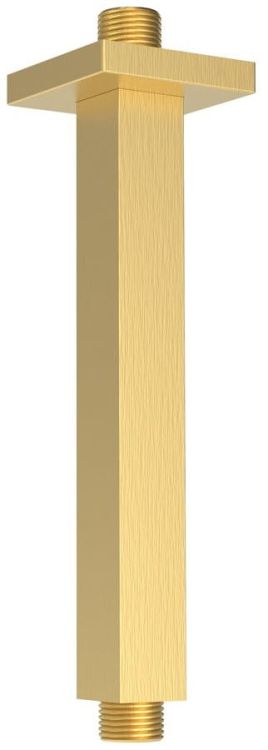 Ramię deszczowni, kwadratowy, 200mm, złoto mat