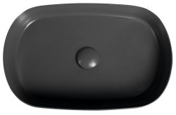INFINITY OVAL umywalka ceramiczna nablatowa 55x36cm, Maroon Red mat