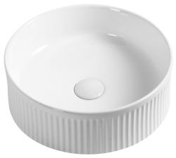 PICOBELLO umywalka ceramiczna nablatowa Ø 37cm, biały
