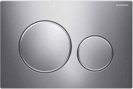 Przejdź do produktu Przycisk uruchamiający Geberit przedni Sigma 20 chrom/mat/chrom do spłuczek podtynkowych UP320 kod 115.882.KH.1