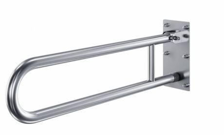 Przejdź do produktu Uchwyt łazienkowy dla osób niepełnosprawnych 75 cm łukowy uchylny stal nierdzewna połysk Makoinstal PSP 675