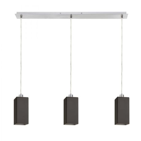 Przejdź do produktu LIZ III 80 wisząca czarna szkło/chrom 230V LED E27 3x15W