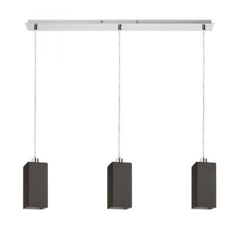 Przejdź do produktu LIZ III 80 wisząca czarna szkło/nikiel mat 230V LED E27 3x15W