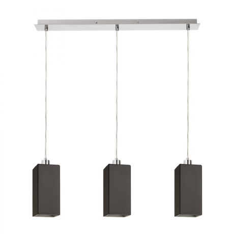 Przejdź do produktu LIZ III 60 wisząca czarna szkło/nikiel mat 230V LED E27 3x15W