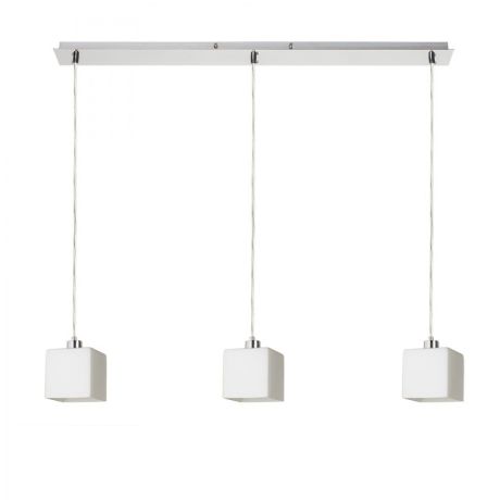 Przejdź do produktu DADOS III 80 wisząca  szkło opalowe/nikiel mat 230V LED E27 3x11W