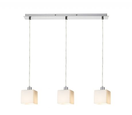 Przejdź do produktu DADOS III 60 wisząca  szkło opalowe/chrom 230V LED E27 3x11W