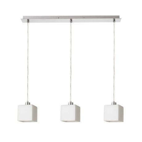 Przejdź do produktu DADOS III 60 wisząca  szkło opalowe/nikiel mat 230V LED E27 3x11W