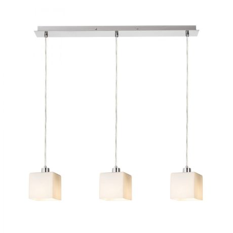 Przejdź do produktu DADOS III 60 wisząca  szkło opalowe/nikiel mat 230V LED E27 3x11W