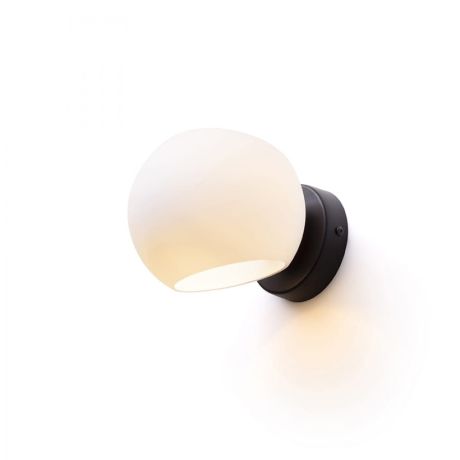 Przejdź do produktu SOLARIS natynkowa szkło mleczne/czarna 230V LED E14 7W