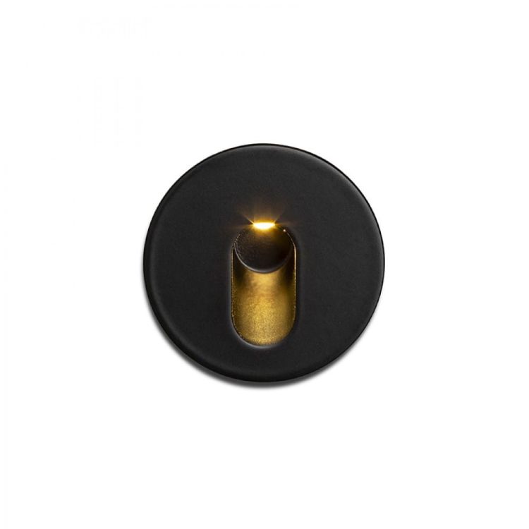MEMPHIS R wpuszczana w ścianę czarna 230V LED 3W 60° 3000K