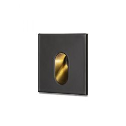 MEMPHIS SQ wpuszczana w ścianę czarna 230V LED 3W 60° 3000K