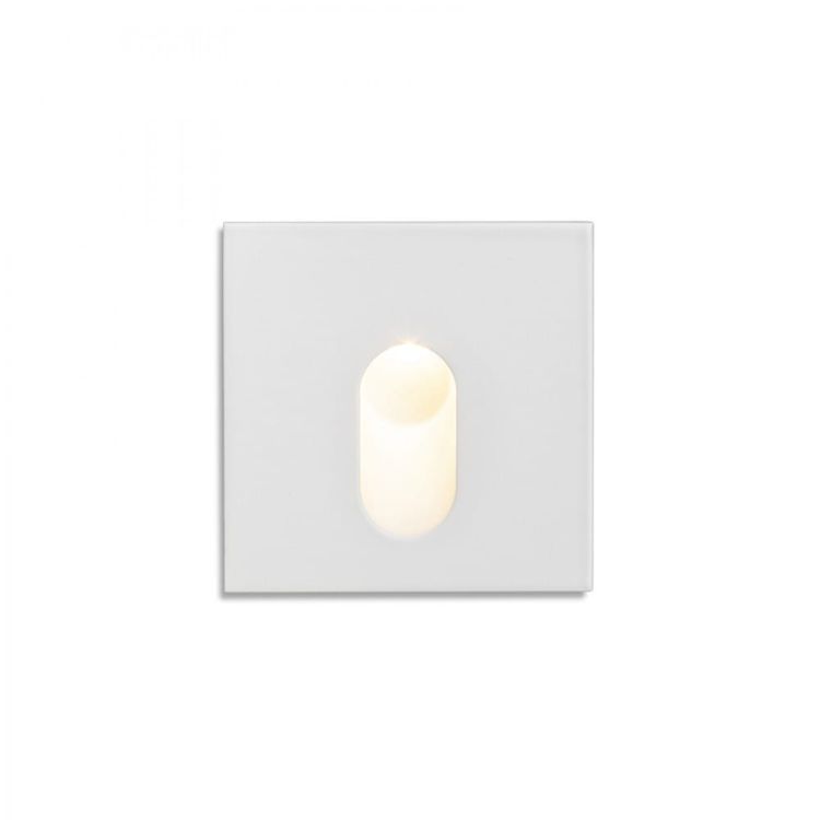 MEMPHIS SQ wpuszczana w ścianę biała 230V LED 3W 60° 3000K