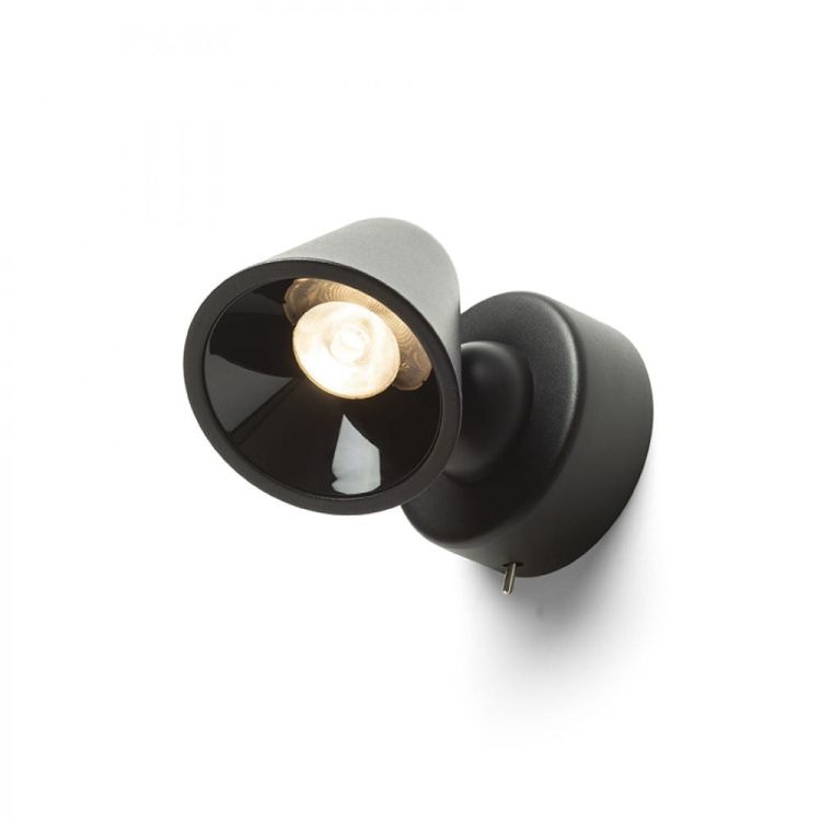 STIG ścienna czarna  230V LED 5.6W 34°  3000K