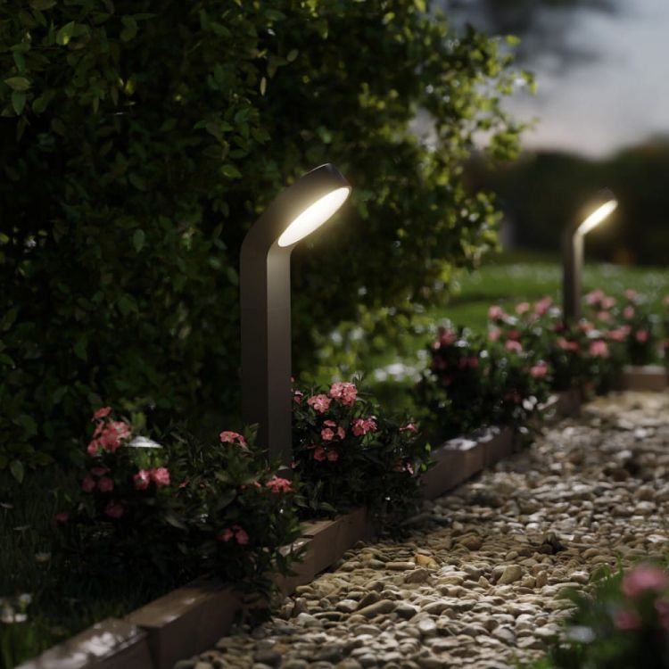ELIA podłogowa antracyt  230V LED 9W IP44  3000K