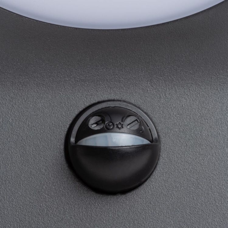 ELIA PIR ścienna antracyt  230V LED 9W IP44  3000K