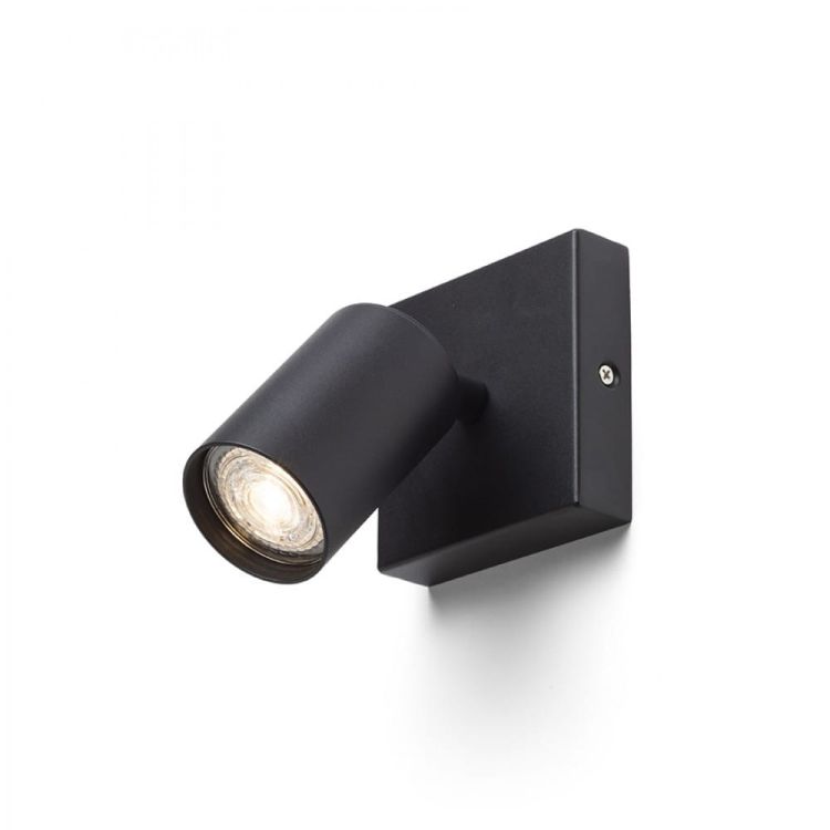 DUDE SQ natynkowa czarna 230V LED GU10 9W
