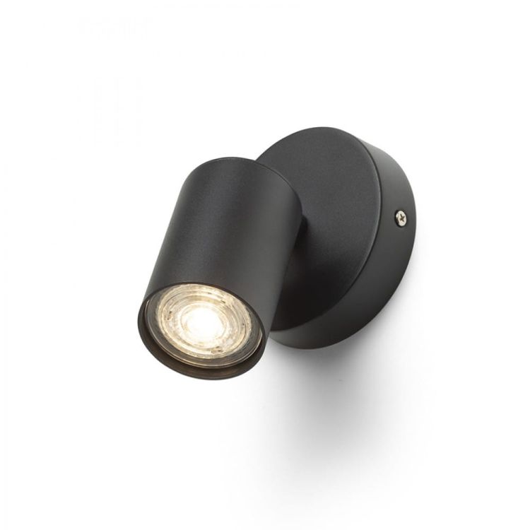 DUDE R natynkowa czarna 230V LED GU10 9W