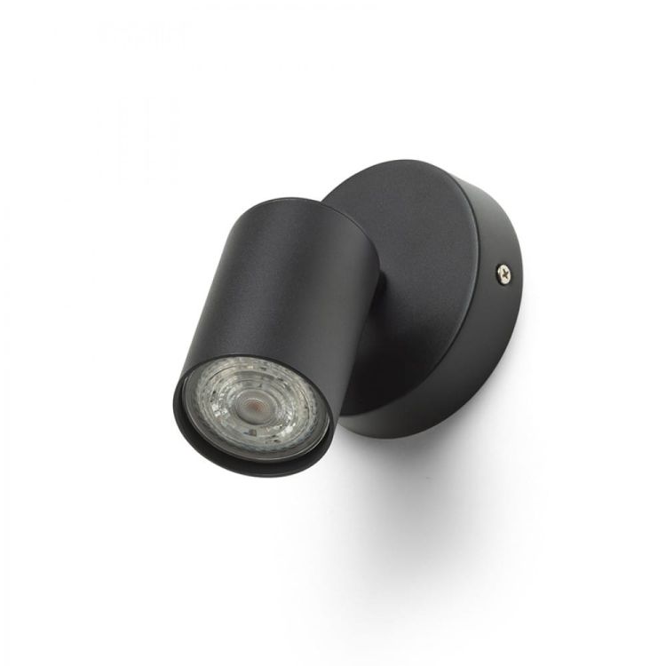 DUDE R natynkowa czarna 230V LED GU10 9W