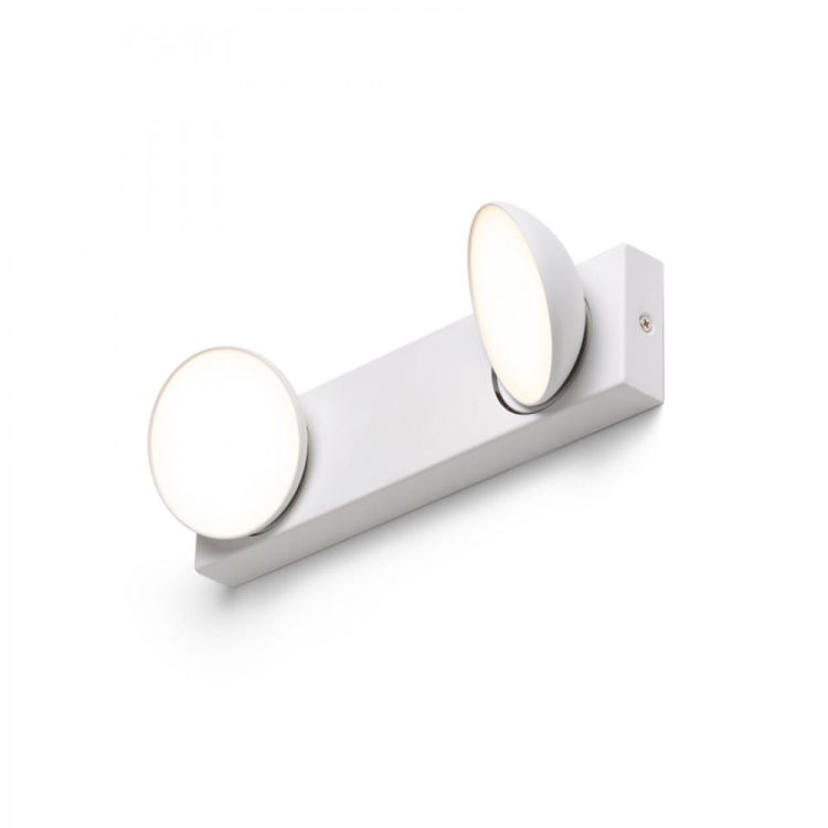 ELISEO II natynkowa biała  230V LED 2x5W  3000K