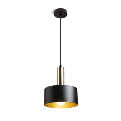 Przejdź do produktu GIULIA 20 wisząca czarna/złoto-brązowa mosiądz 230V LED E27 15W