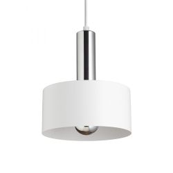 GIULIA 20 wisząca biała chrom 230V E27 40W