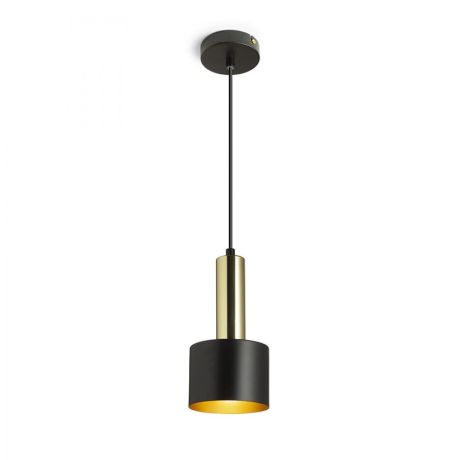 Przejdź do produktu GIULIA 12 wisząca czarna/złoto-brązowa mosiądz 230V LED E27 11W