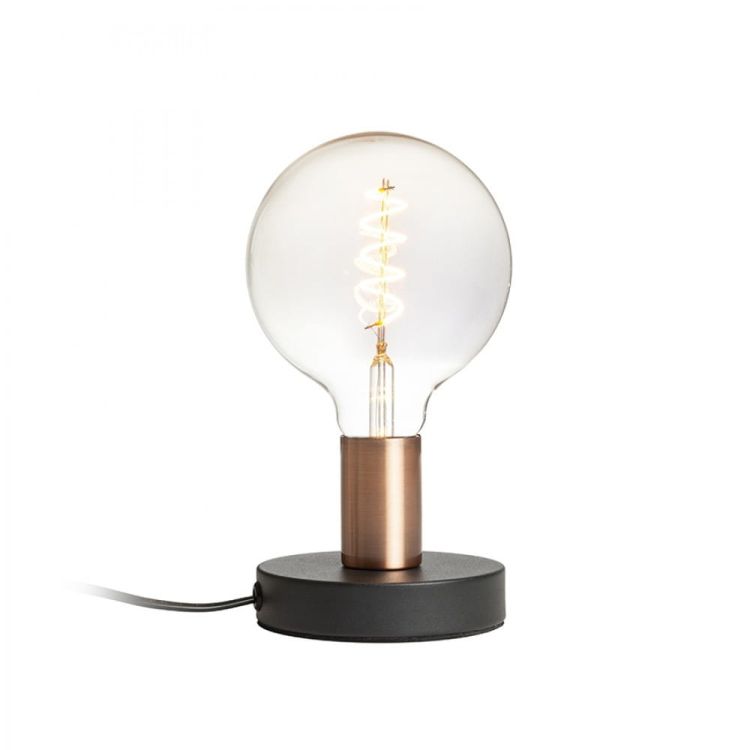 ALGOT stołowa czarna miedź szczotkowana 230V E27 40W