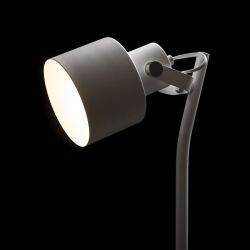 CELEIA stołowa biała matowa nikiel mat 230V E27 40W