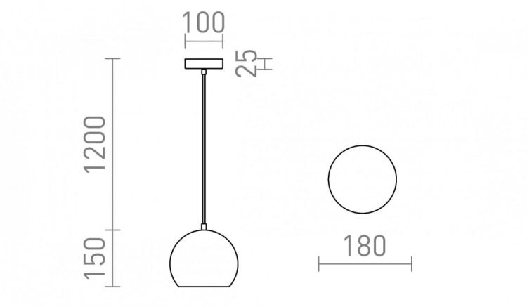 AGNETA wisząca czarna  230V E27 40W