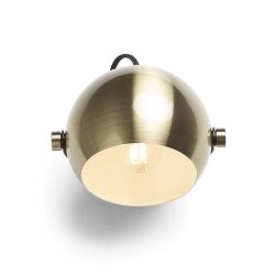 AGNETA natynkowa mosiądz szczotkowana/czarna 230V E27 40W