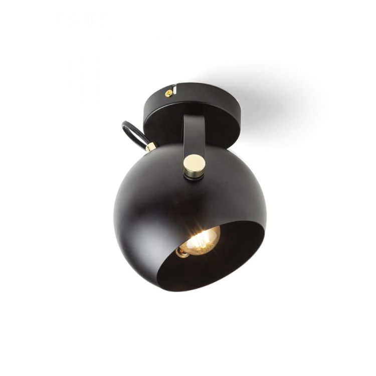 AGNETA natynkowa czarna 230V E27 40W