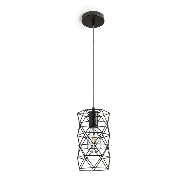 ILUSIA wisząca czarna 230V E27 42W