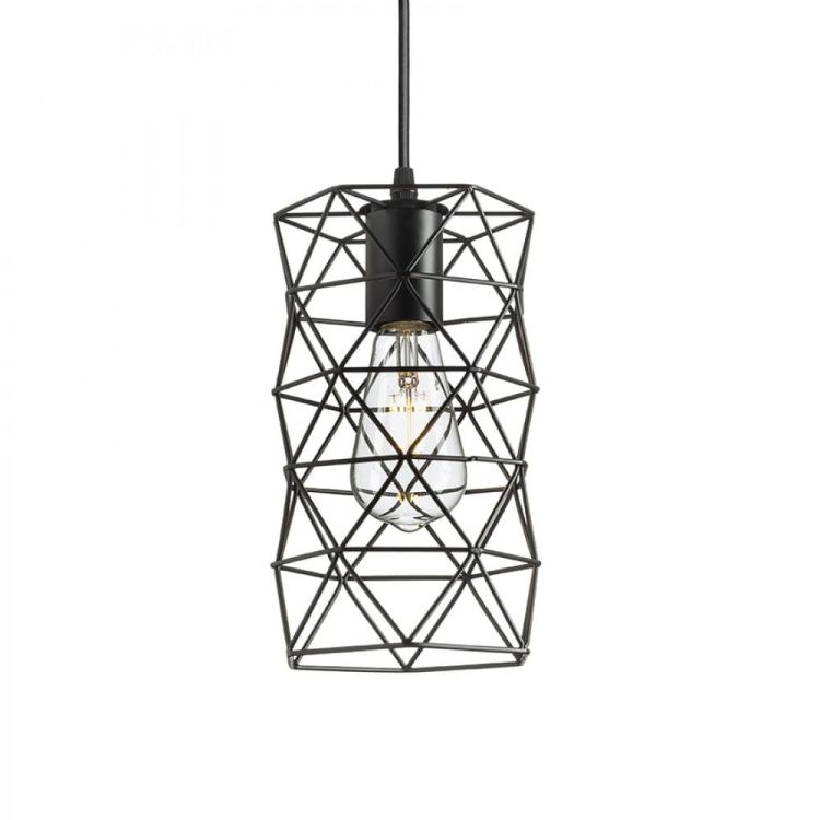ILUSIA wisząca czarna 230V E27 42W