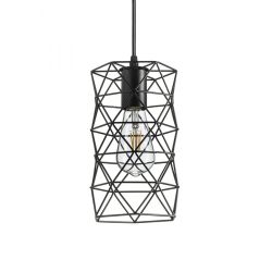 ILUSIA wisząca czarna 230V E27 42W